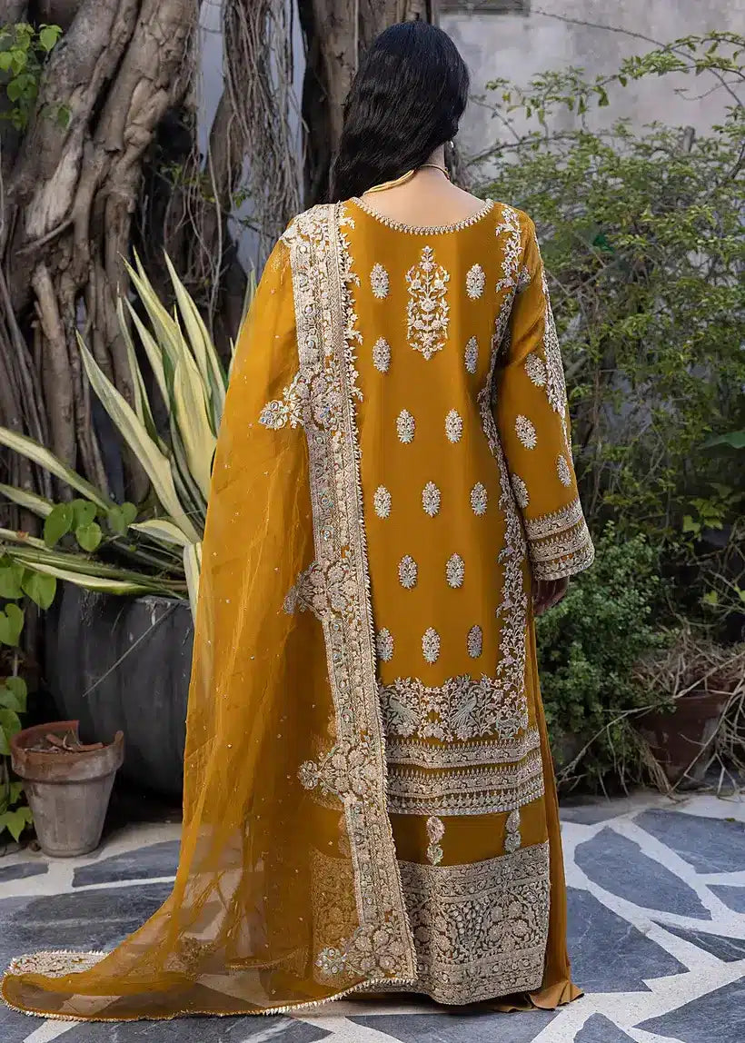 Ali Xesshan | Bhaag Lagay Rain | AMBER LP-015 by Designer Ali Xeeshan - House of Maryam - Pakistani Designer Ethnic Wear in {{ shop.shopifyCountryName }}