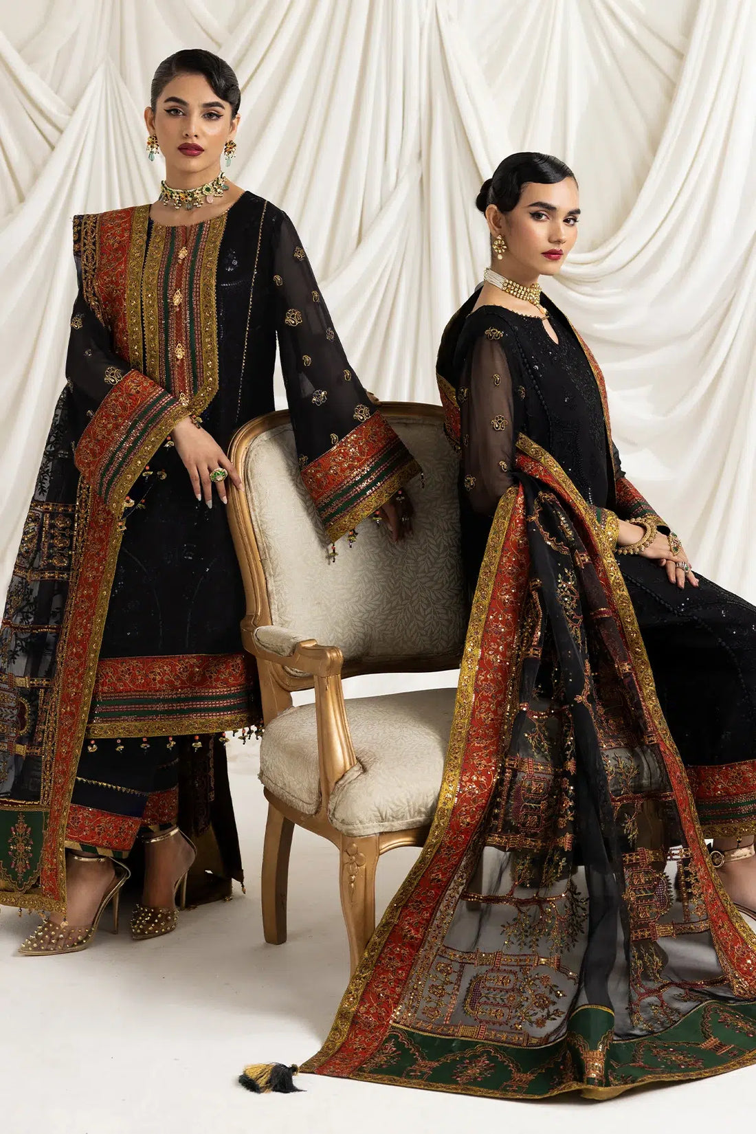 Alizeh | Formals Collection | Mehlika B (BLACK) by Designer Alizeh - House of Maryam - Pakistani Designer Ethnic Wear in {{ shop.shopifyCountryName }}