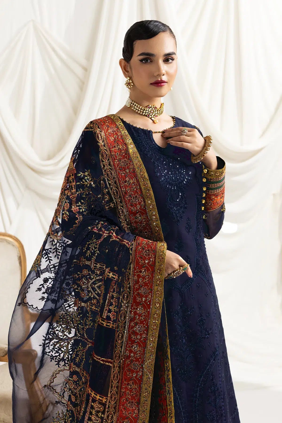 Alizeh | Formals Collection | Mehlika C (BLUE) -  Alizeh Formal - Original Designer Dress - House of Maryam