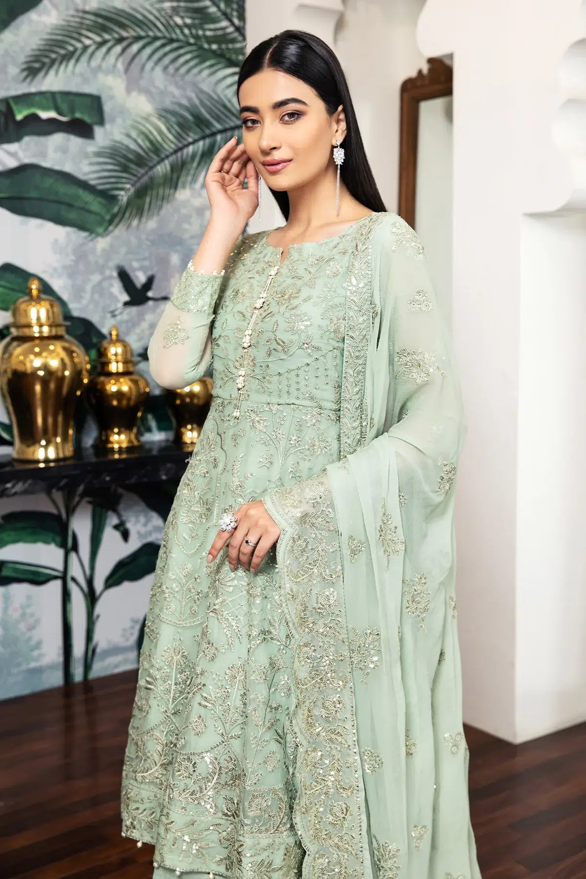 Alizeh | Formals Collection | Saphir -  Zarif Formal - Original Designer Dress - House of Maryam