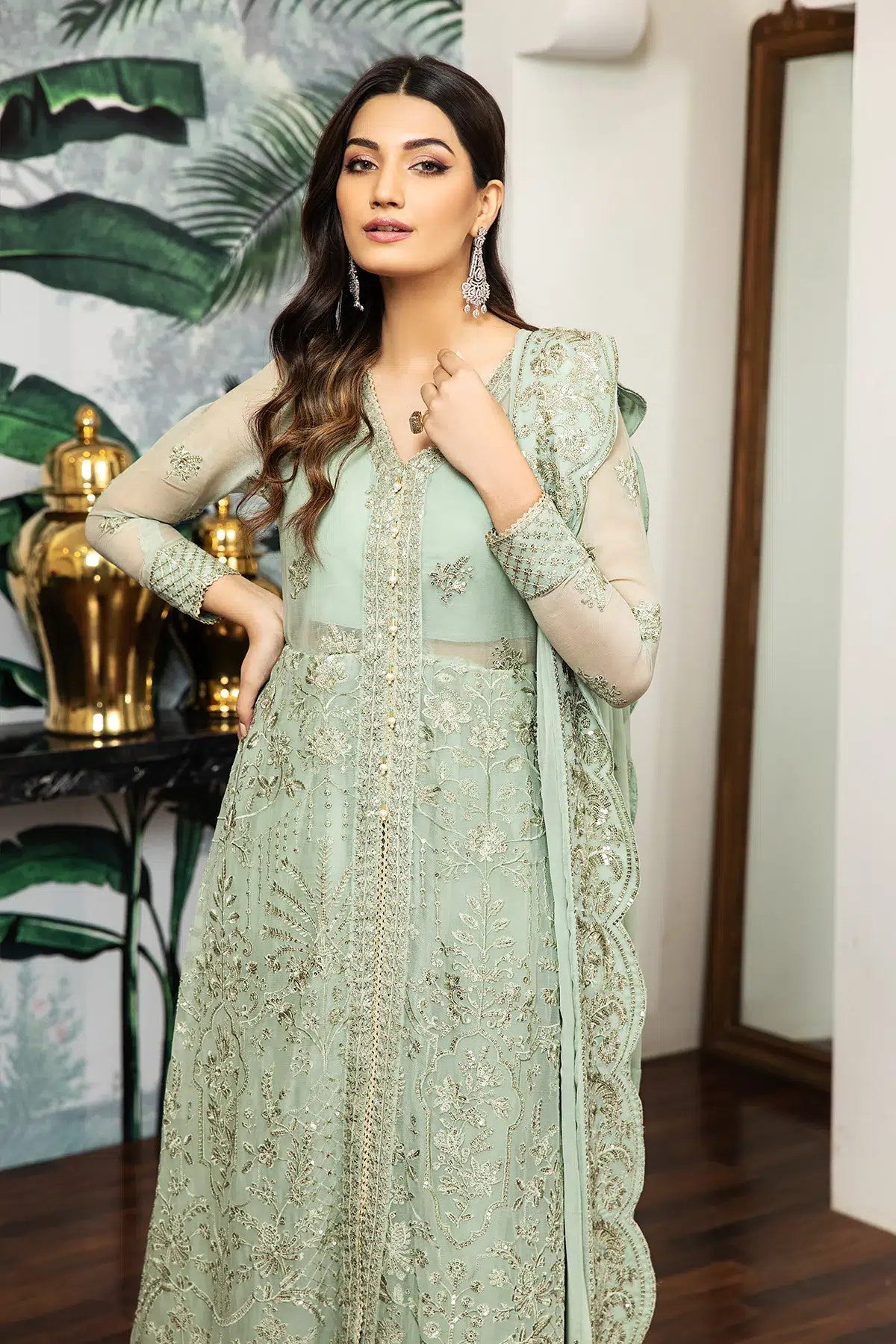 Alizeh | Formals Collection | Saphir -  Zarif Formal - Original Designer Dress - House of Maryam