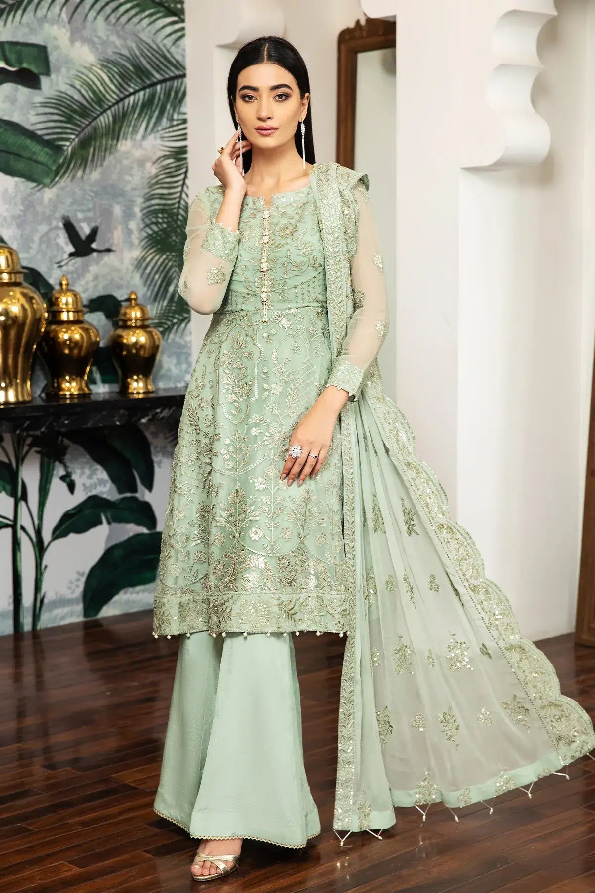 Alizeh | Formals Collection | Saphir -  Zarif Formal - Original Designer Dress - House of Maryam