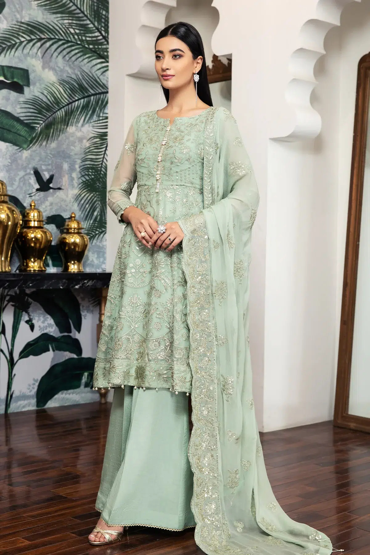 Alizeh | Formals Collection | Saphir -  Zarif Formal - Original Designer Dress - House of Maryam