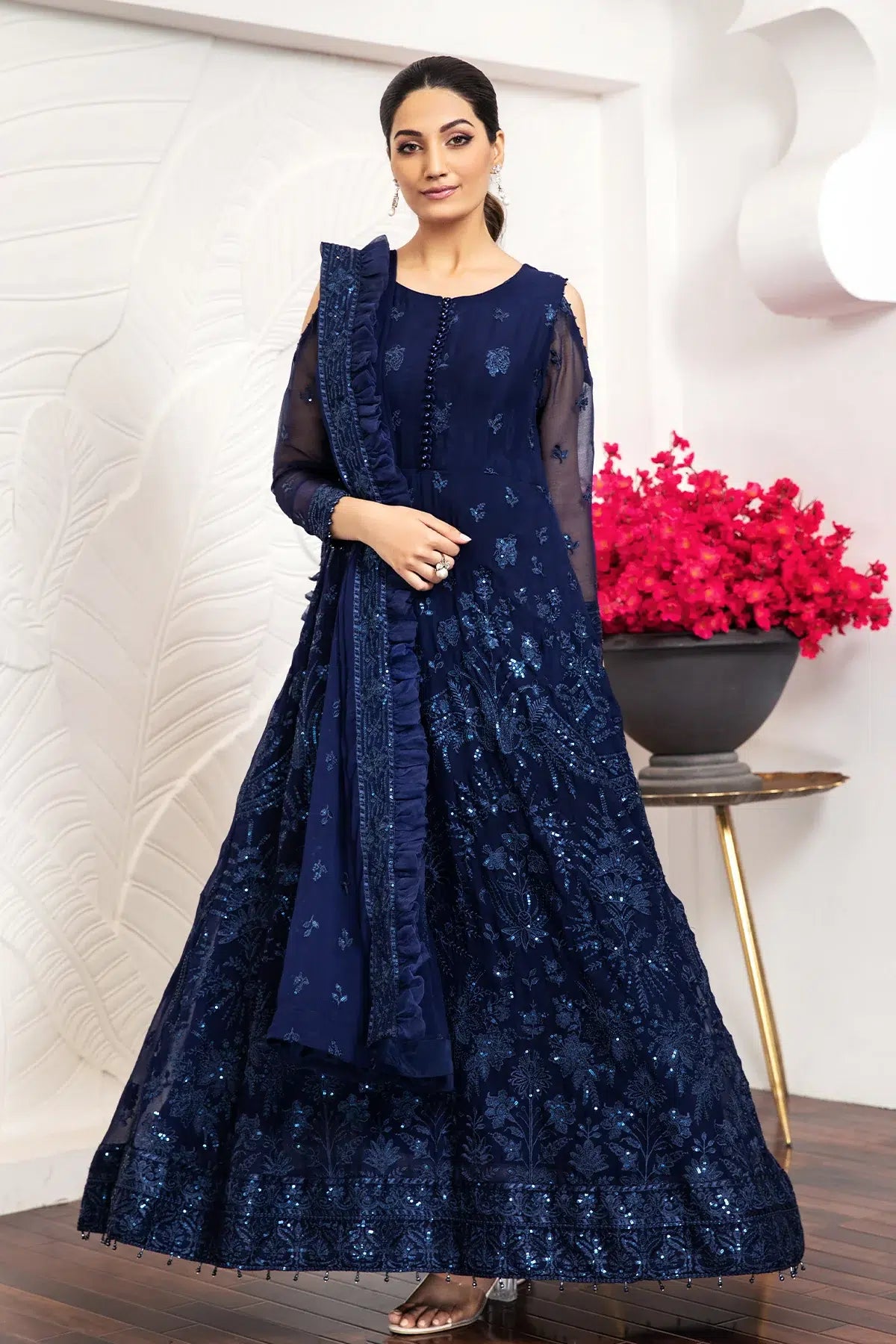 Alizeh | Formals Collection | Glace Blue -  Alizeh Formal - Original Designer Dress - House of Maryam