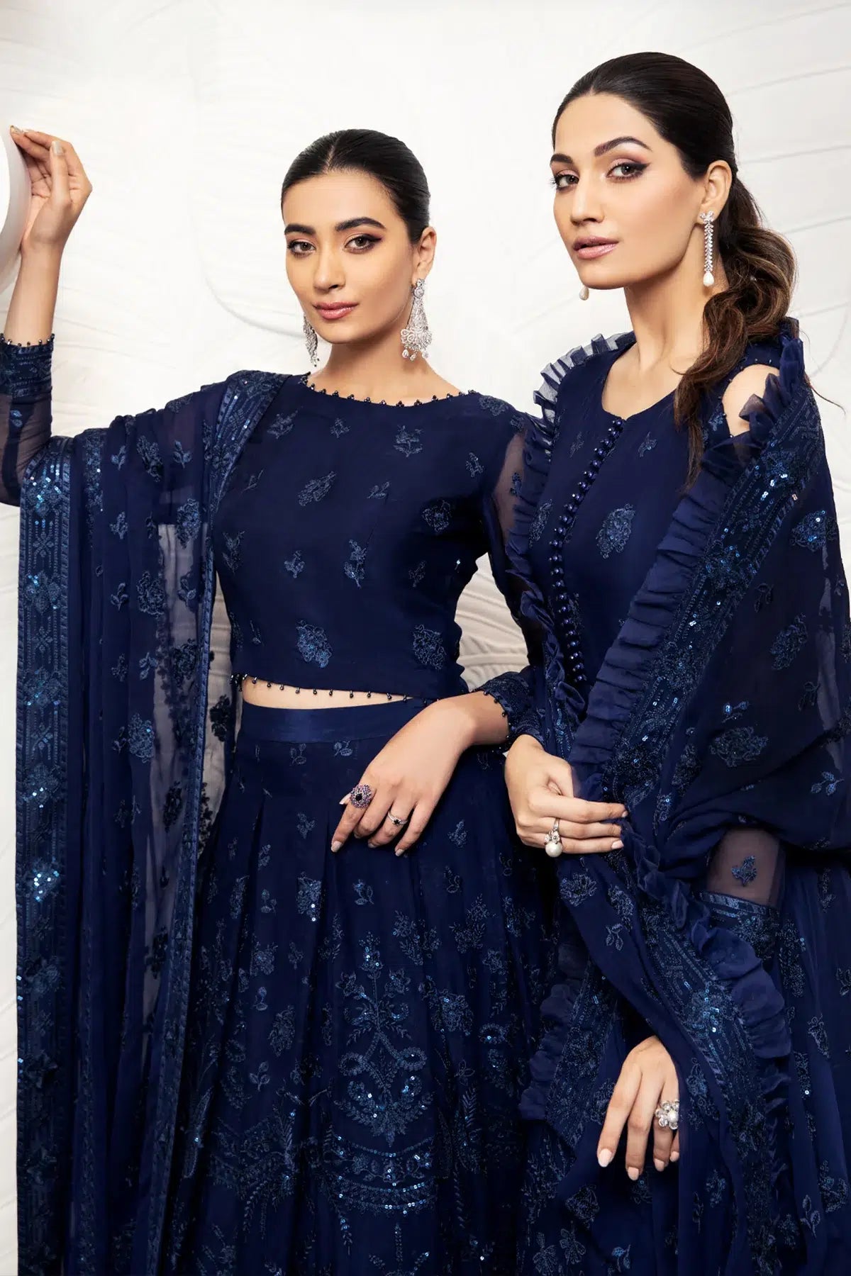 Alizeh | Formals Collection | Glace Blue by Designer Alizeh - House of Maryam - Pakistani Designer Ethnic Wear in {{ shop.shopifyCountryName }}