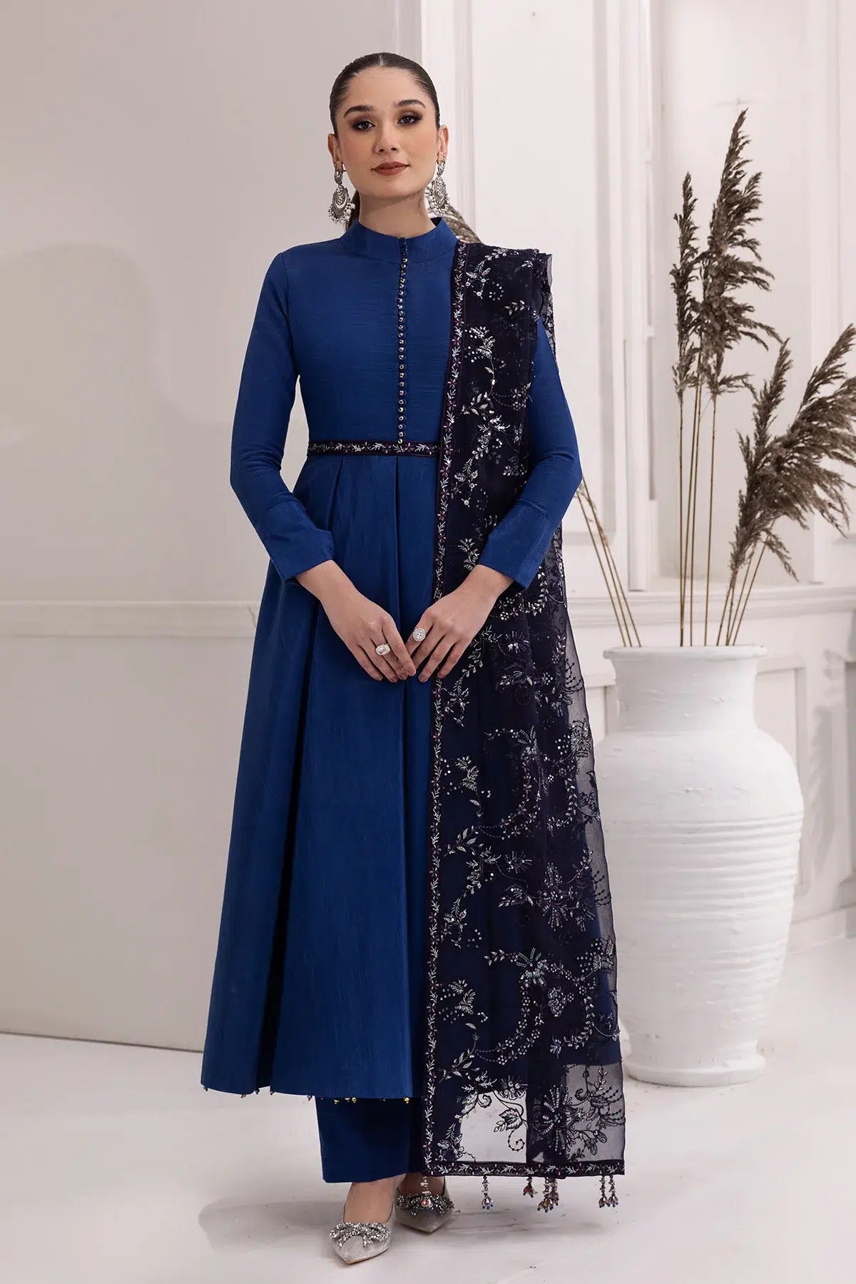 Alizeh | Formals Collection | Royal Blue Dress 3 piece - RTW1002 -  Alizeh Formal - Original Designer Dress - House of Maryam