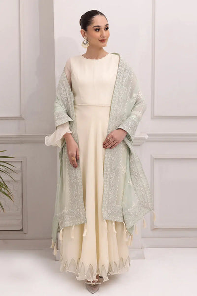 Alizeh | Formals Collection | Off White Dress 3 piece - RTW1007 -  Alizeh Formal - Original Designer Dress - House of Maryam