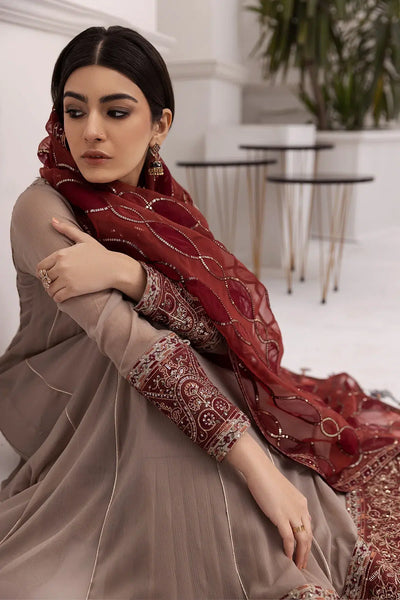 Alizeh | Formals Collection | Beige Dress 3 piece - RTW1010 -  Alizeh Formal - Original Designer Dress - House of Maryam