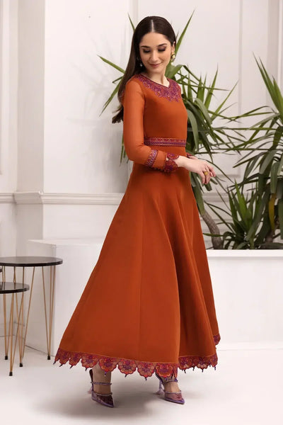 Alizeh | Formals Collection | Rust Dress 3 piece - RTW1011 -  Alizeh Formal - Original Designer Dress - House of Maryam