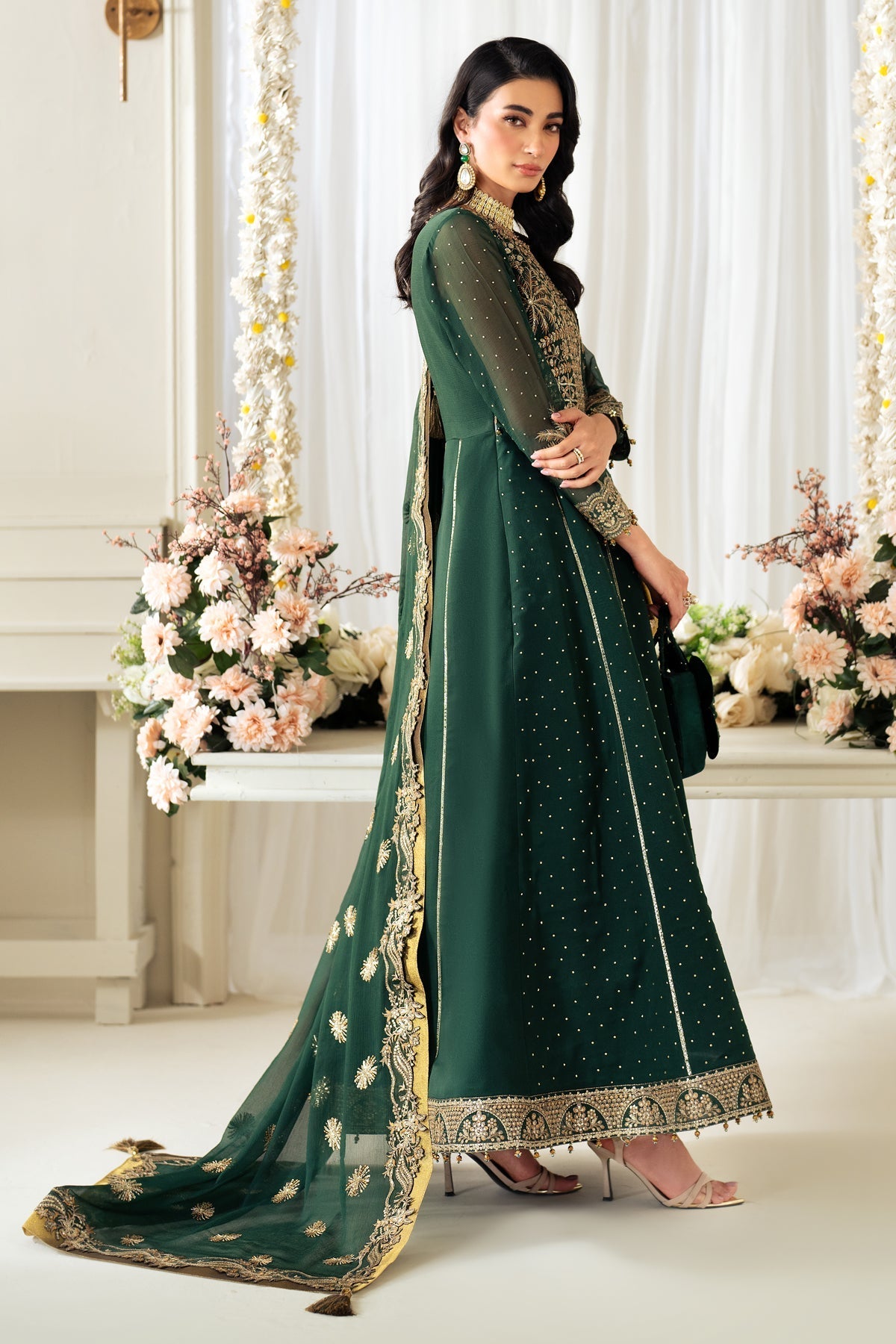 Alizeh | Selene Luxury Chiffon Collection 25 | AF-PS-8003-Citrus -  Alizeh Ladies Clothes - Original Designer Dress - House of Maryam