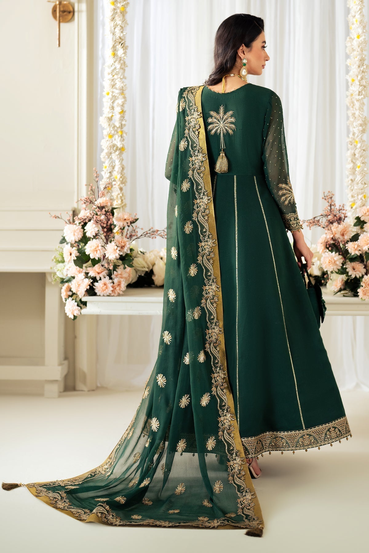 Alizeh | Selene Luxury Chiffon Collection 25 | AF-PS-8003-Citrus -  Alizeh Ladies Clothes - Original Designer Dress - House of Maryam