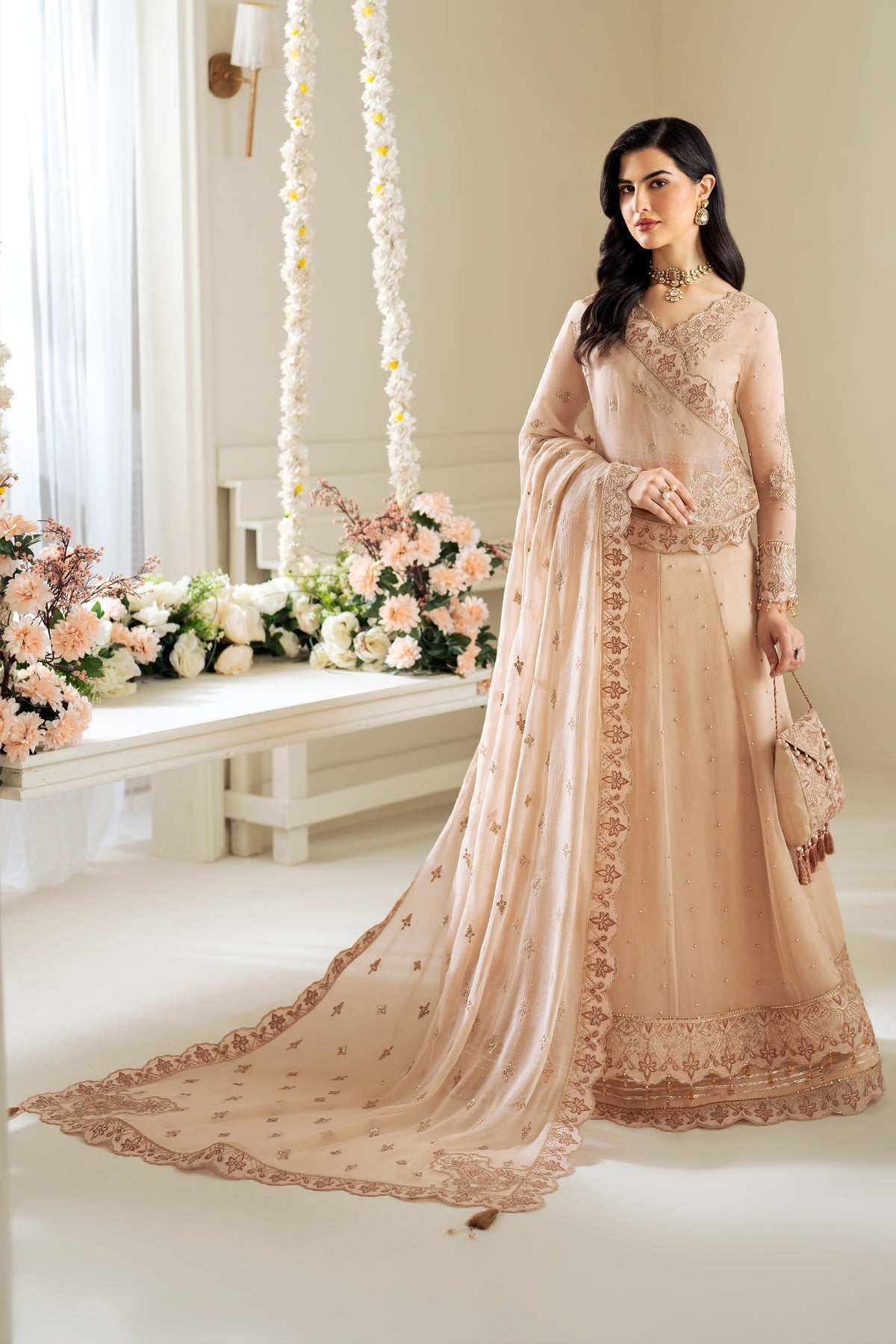 Alizeh | Selene Luxury Chiffon Collection 25 | AF-PS-8004-Lotus -  Alizeh Ladies Clothes - Original Designer Dress - House of Maryam