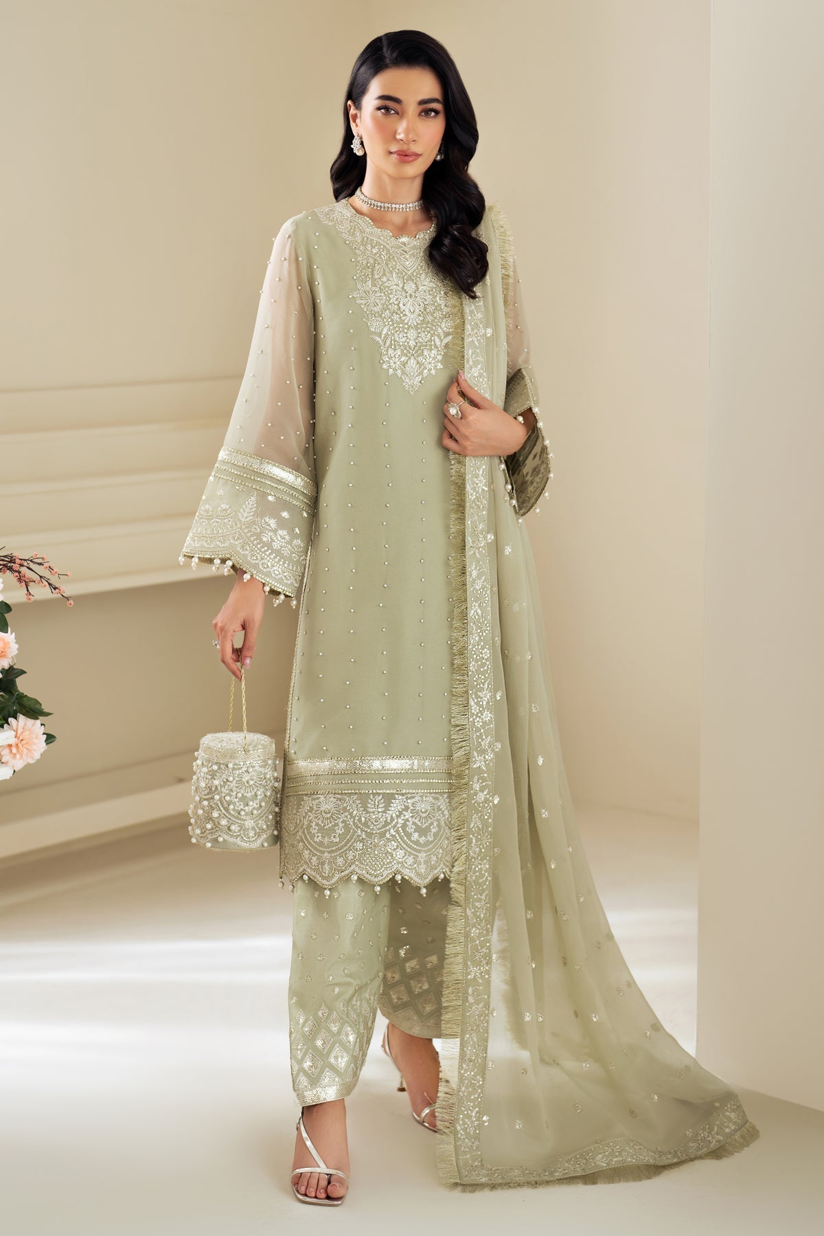 Alizeh | Selene Luxury Chiffon Collection 25 | AF-PS-8008-Neo -  Alizeh Ladies Clothes - Original Designer Dress - House of Maryam