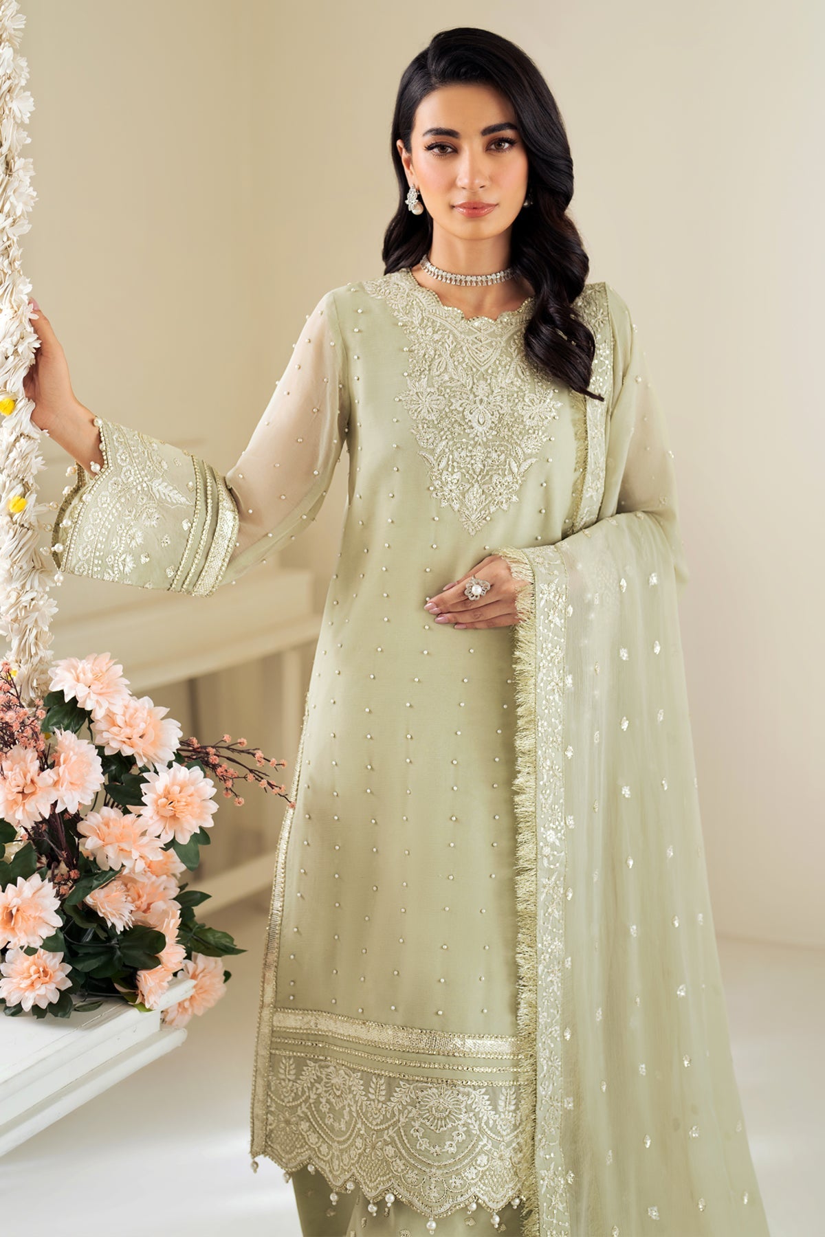 Alizeh | Selene Luxury Chiffon Collection 25 | AF-PS-8008-Neo -  Alizeh Ladies Clothes - Original Designer Dress - House of Maryam