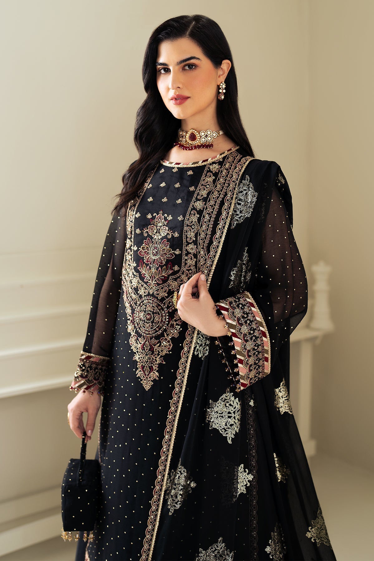 Alizeh | Selene Luxury Chiffon Collection 25 | AF-PS-8005-Alba -  Alizeh Ladies Clothes - Original Designer Dress - House of Maryam