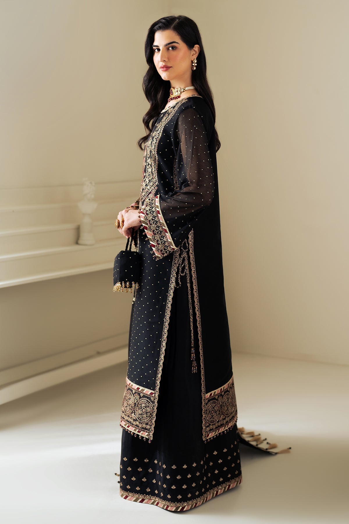Alizeh | Selene Luxury Chiffon Collection 25 | AF-PS-8005-Alba -  Alizeh Ladies Clothes - Original Designer Dress - House of Maryam