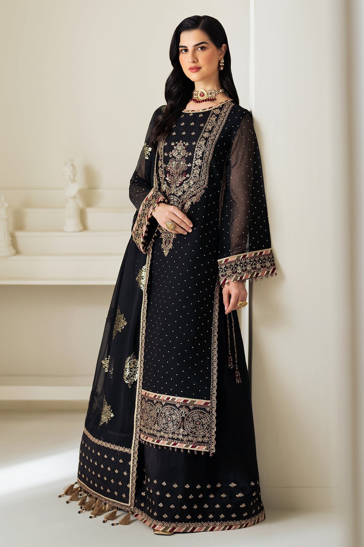 Alizeh | Selene Luxury Chiffon Collection 25 | AF-PS-8005-Alba -  Alizeh Ladies Clothes - Original Designer Dress - House of Maryam
