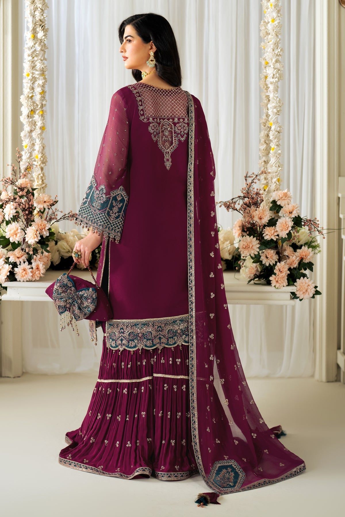 Alizeh | Selene Luxury Chiffon Collection 25 | AF-PS-8001-Rosie -  Alizeh Ladies Clothes - Original Designer Dress - House of Maryam