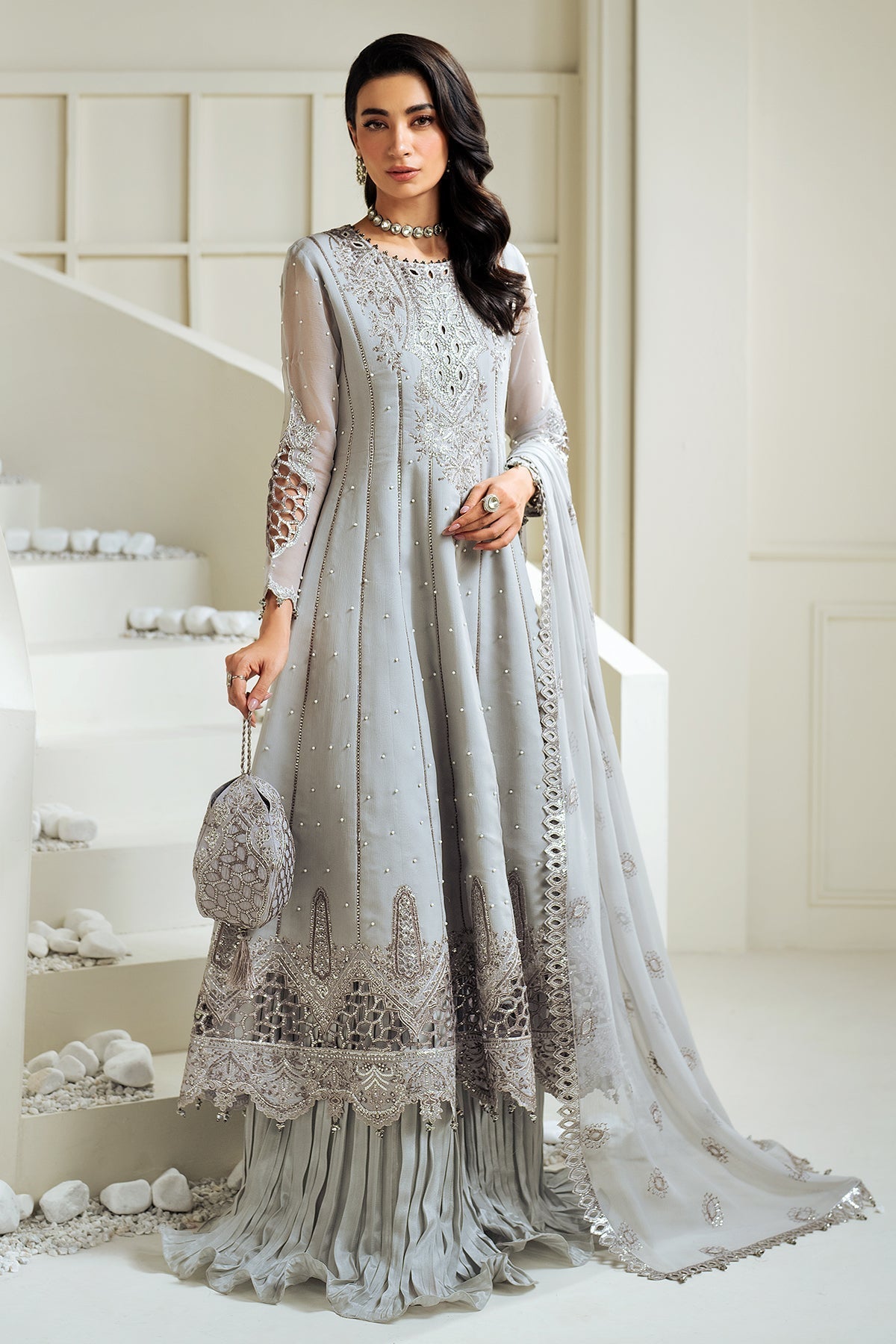 Alizeh | Selene Luxury Chiffon Collection 25 | AF-PS-8002-Luna -  Alizeh Ladies Clothes - Original Designer Dress - House of Maryam