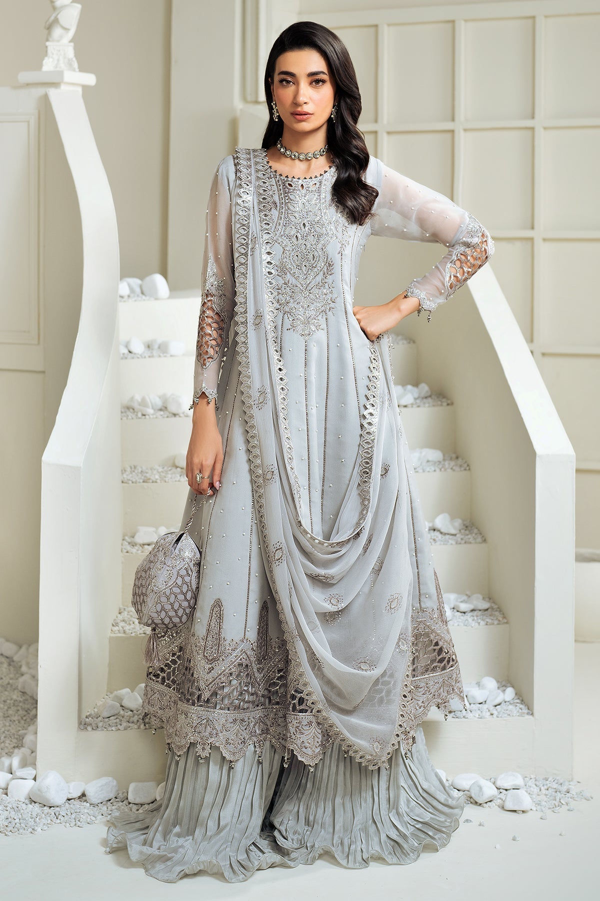 Alizeh | Selene Luxury Chiffon Collection 25 | AF-PS-8002-Luna -  Alizeh Ladies Clothes - Original Designer Dress - House of Maryam