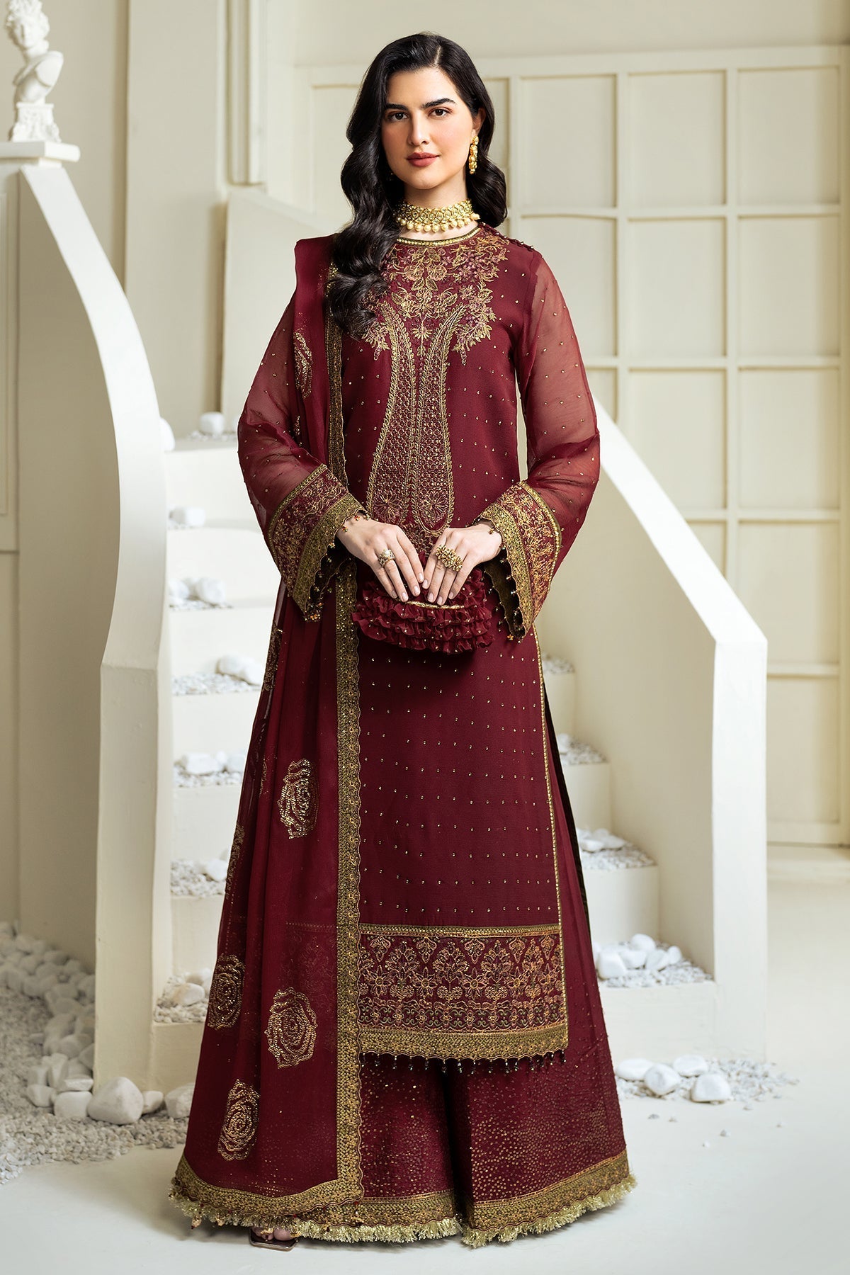 Alizeh | Selene Luxury Chiffon Collection 25 | AF-PS-8007-Gina -  Alizeh Ladies Clothes - Original Designer Dress - House of Maryam