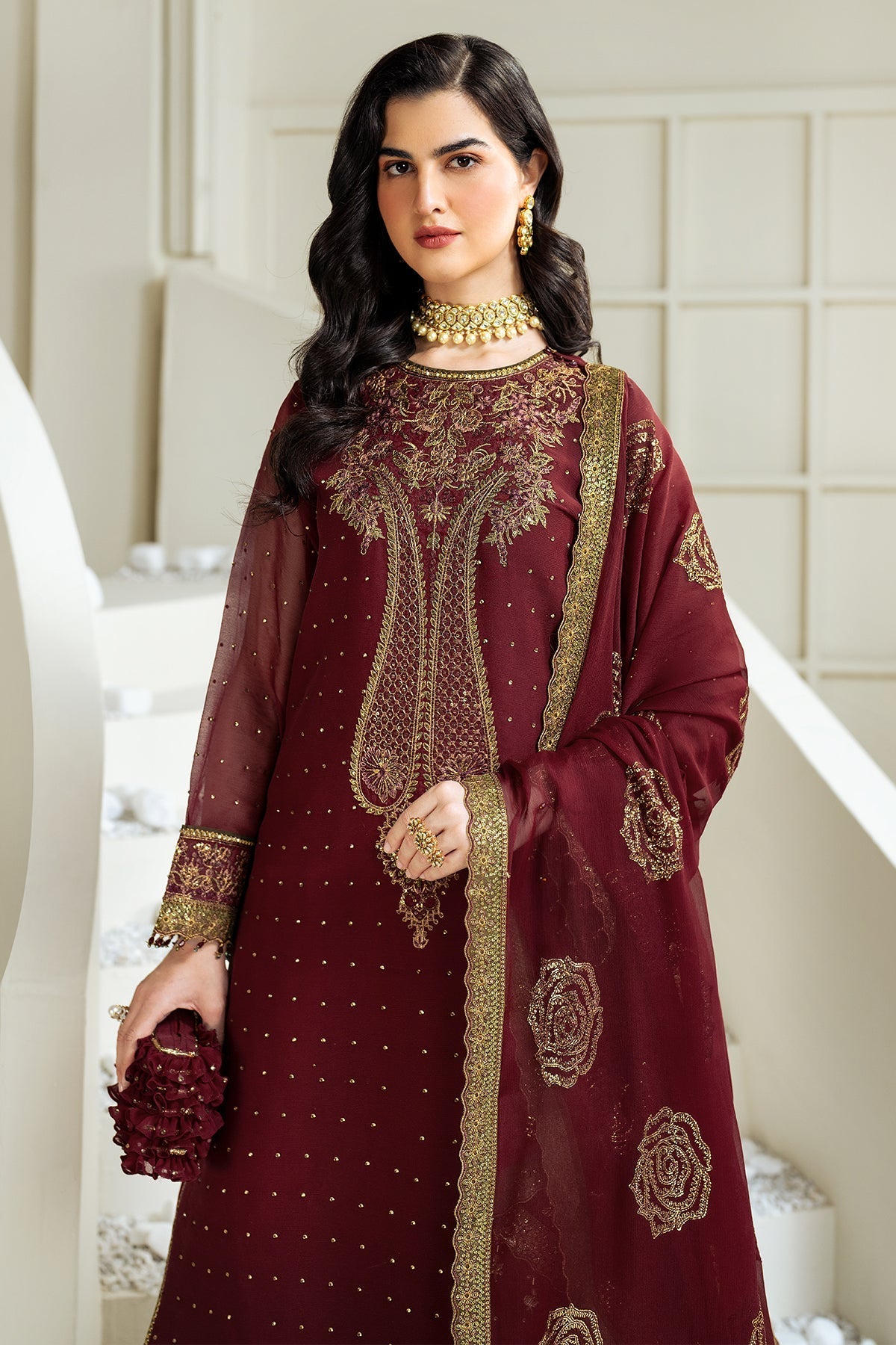 Alizeh | Selene Luxury Chiffon Collection 25 | AF-PS-8007-Gina -  Alizeh Ladies Clothes - Original Designer Dress - House of Maryam