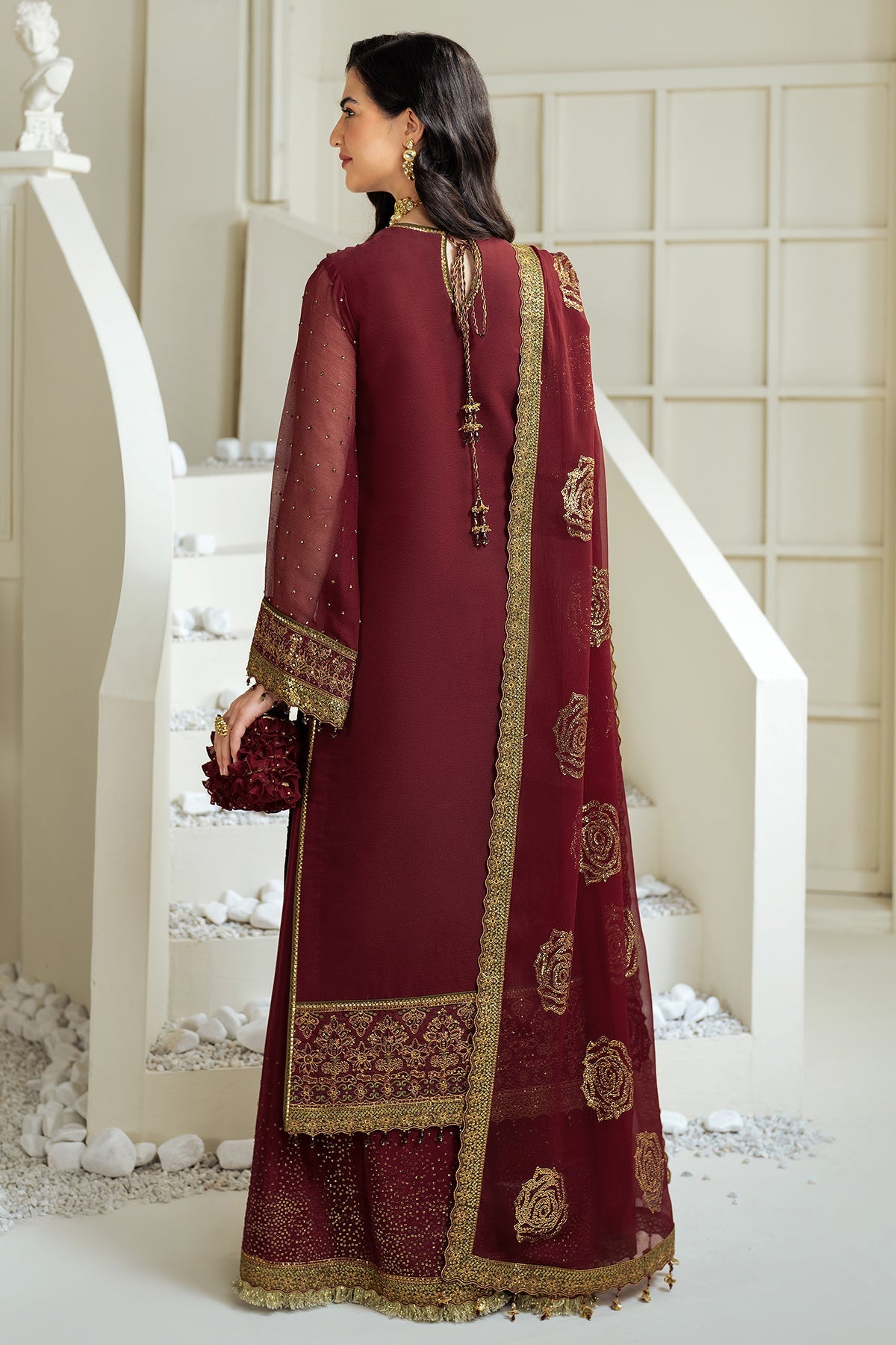 Alizeh | Selene Luxury Chiffon Collection 25 | AF-PS-8007-Gina -  Alizeh Ladies Clothes - Original Designer Dress - House of Maryam
