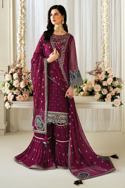Alizeh | Selene Luxury Chiffon Collection 25 | AF-PS-8001-Rosie -  Alizeh Ladies Clothes - Original Designer Dress - House of Maryam