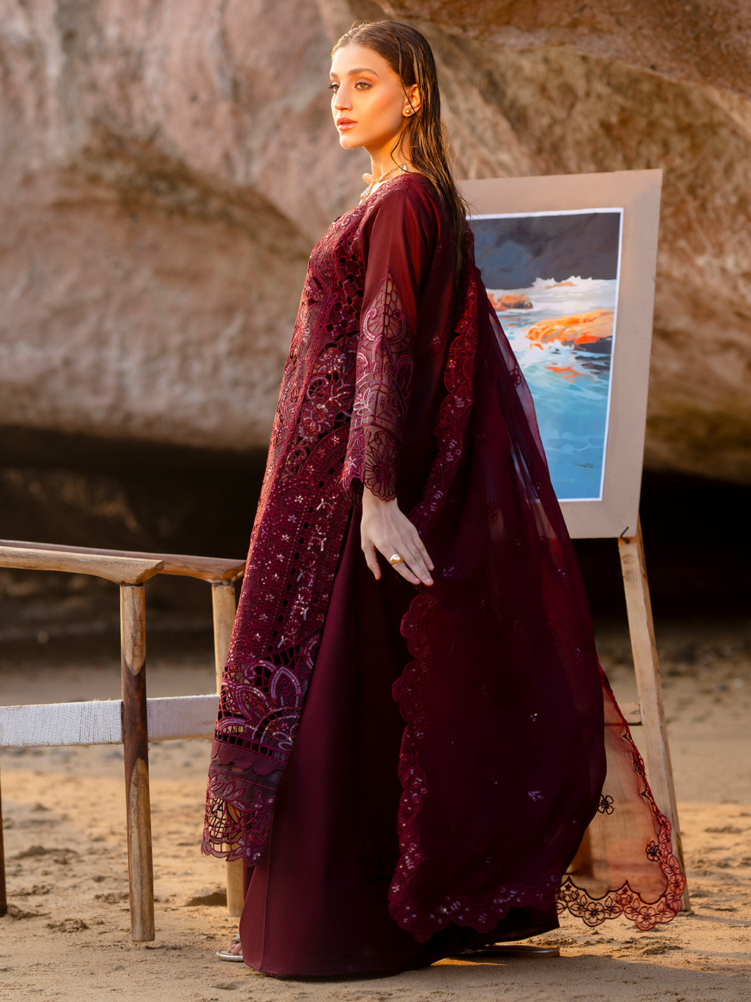 Mahnur | Sirena Luxury Lawn 25 | Amayra -  Mahnur Ladies Clothes - Original Designer Dress - House of Maryam