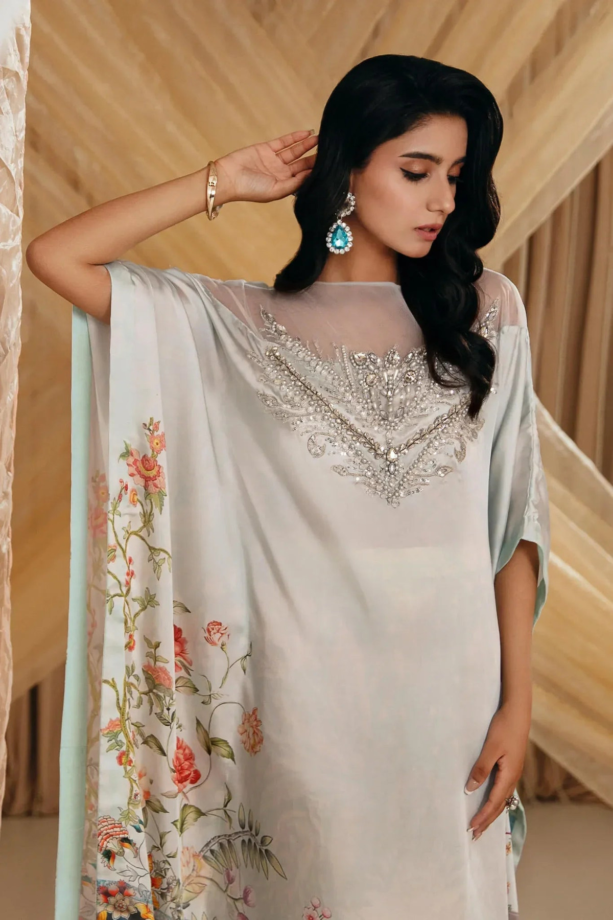Musferah Saad | Mystere Formals | Aqua Elegance, image 3