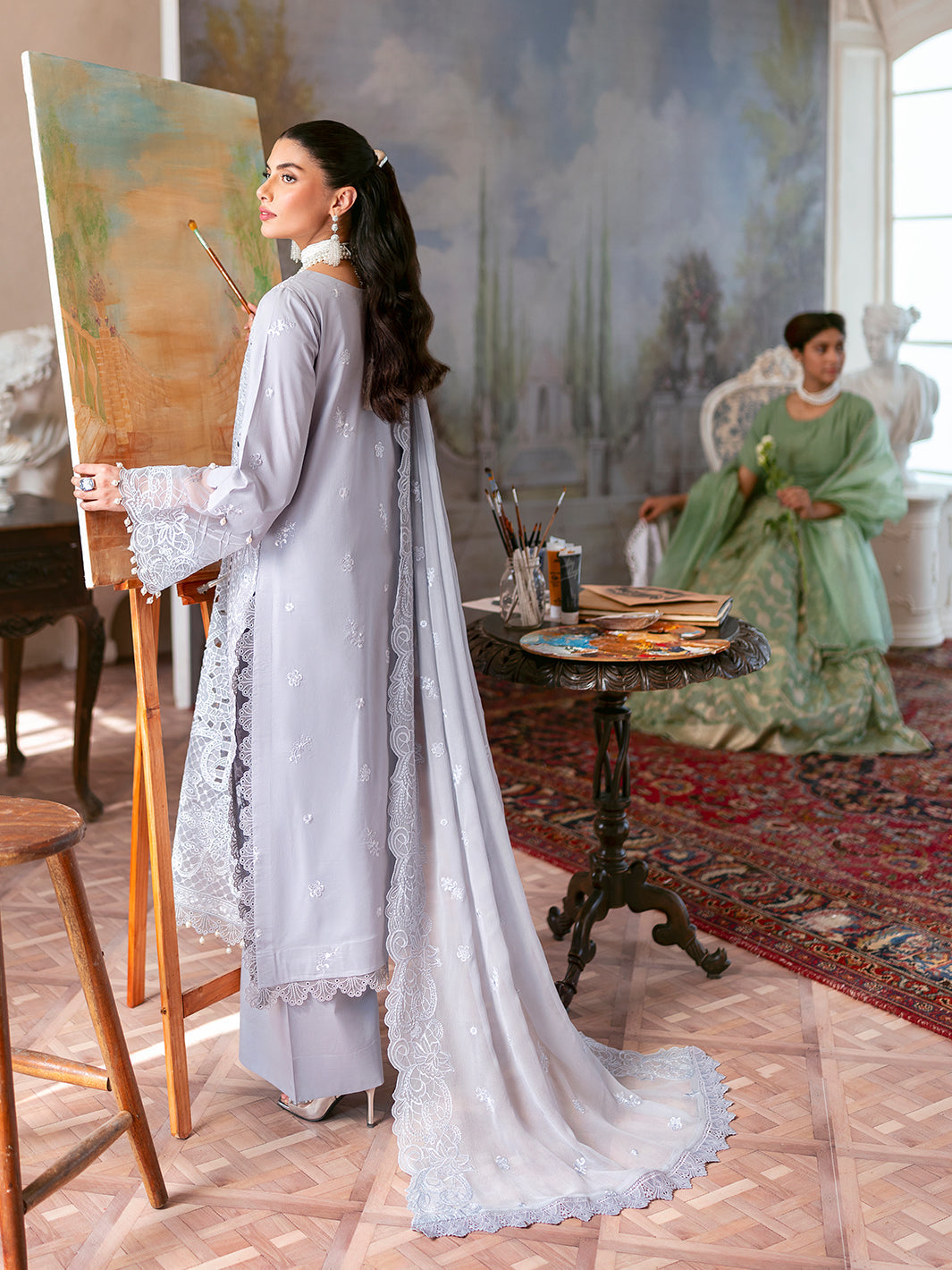 Mahnur | Sophie Luxury Lawn 25 | Ari -  Mahnur Ladies Clothes - Original Designer Dress - House of Maryam
