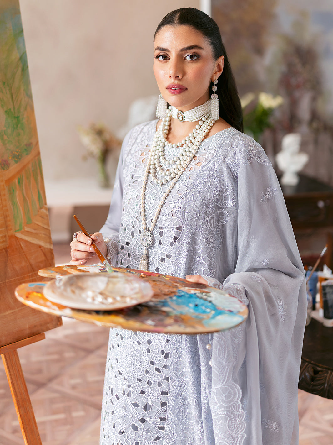 Mahnur | Sophie Luxury Lawn 25 | Ari -  Mahnur Ladies Clothes - Original Designer Dress - House of Maryam