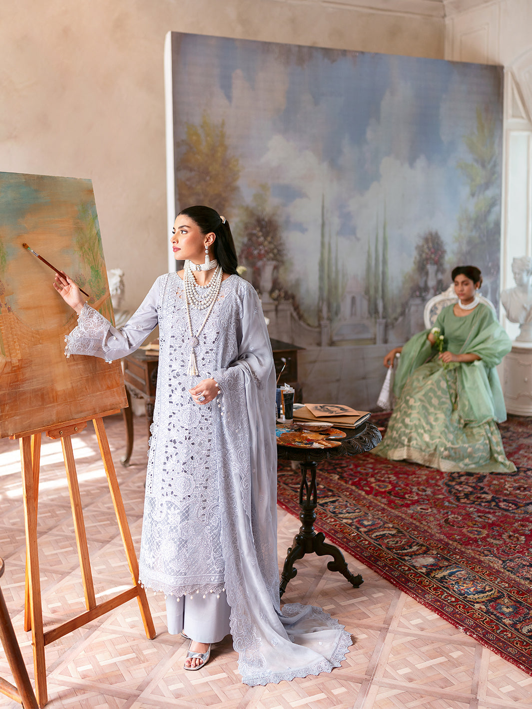 Mahnur | Sophie Luxury Lawn 25 | Ari -  Mahnur Ladies Clothes - Original Designer Dress - House of Maryam