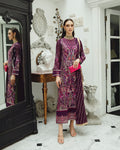 Maryum n Maria | Freesia Ariya Formals | SW23-502 - PLUM - Roshan by Designer Maryum N Maria - House of Maryam - Pakistani Designer Ethnic Wear in {{ shop.shopifyCountryName }}