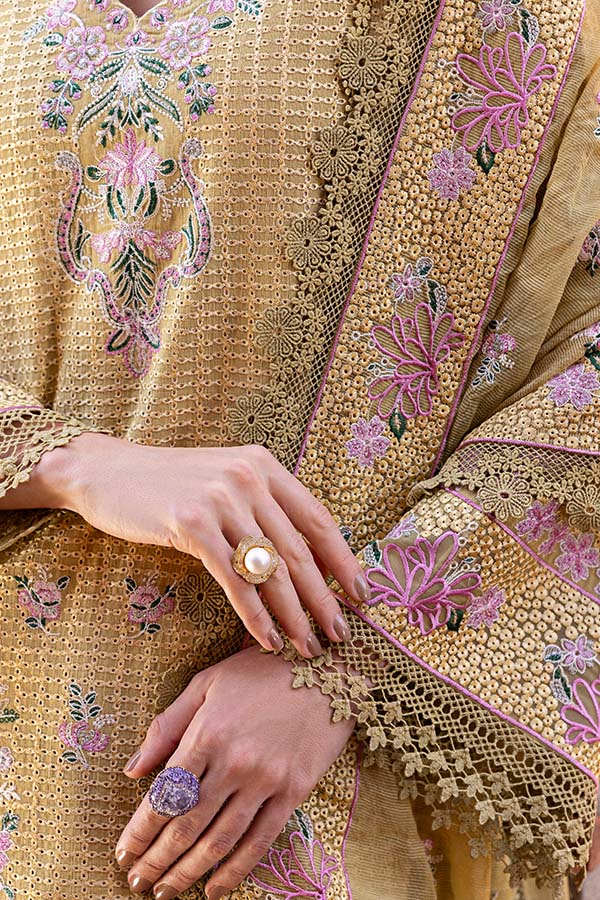Saffron | Solace Winter Edit | Camille -  Saffron Ladies Clothes -  House of Maryam