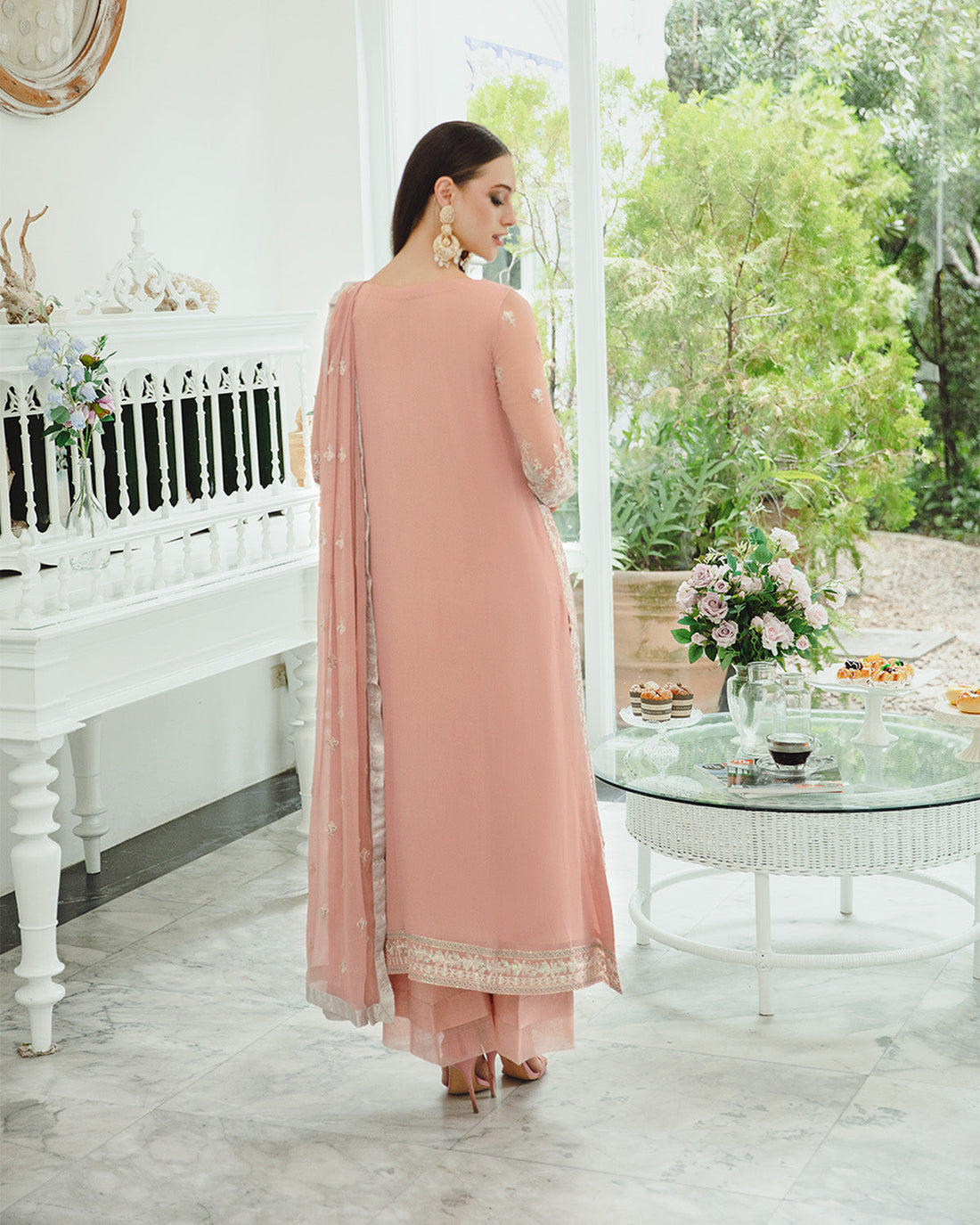 Maryum n Maria | Freesia Ariya Formals | SW23-503 - Pink Nude - Negar by Designer Maryam N Maria - House of Maryam - Pakistani Designer Ethnic Wear in {{ shop.shopifyCountryName }}