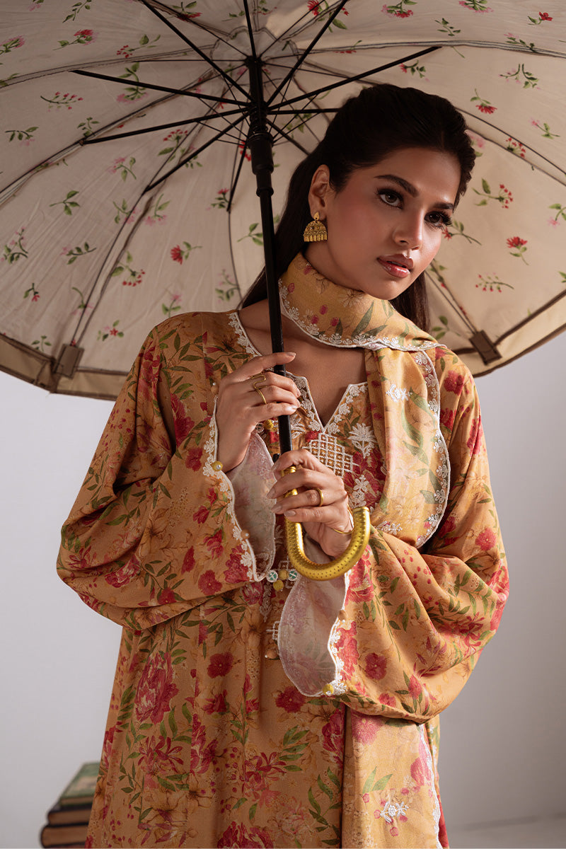 Cross Stitch | Khaddar Linen 25 | MUSTARD ORCHID, image 4
