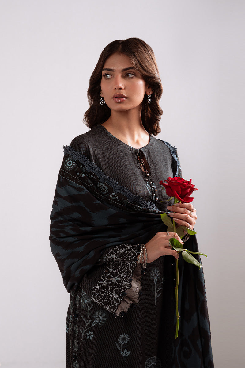 Cross Stitch | Khaddar Linen 25 | SHADOW TEAL-4