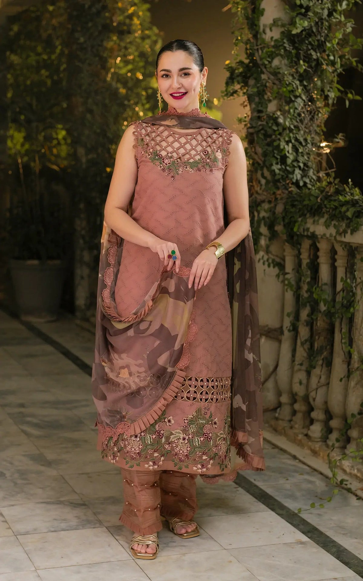 Asifa and Nabeel | Gulkari Summer 25 | Saffron Day (GKL-04) -  Asifa and Nabeel Ladies Clothes - Original Designer Dress - House of Maryam