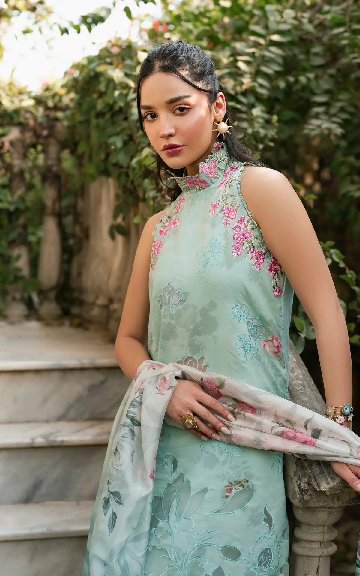 Asifa and Nabeel | Gulkari Summer 25 | Pastel Grove (GKL-07) -  Asifa and Nabeel Ladies Clothes - Original Designer Dress - House of Maryam