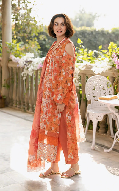 Asifa and Nabeel | Gulkari Summer 25 | Citrus Glow (GKL-08) -  Asifa and Nabeel Ladies Clothes - Original Designer Dress - House of Maryam