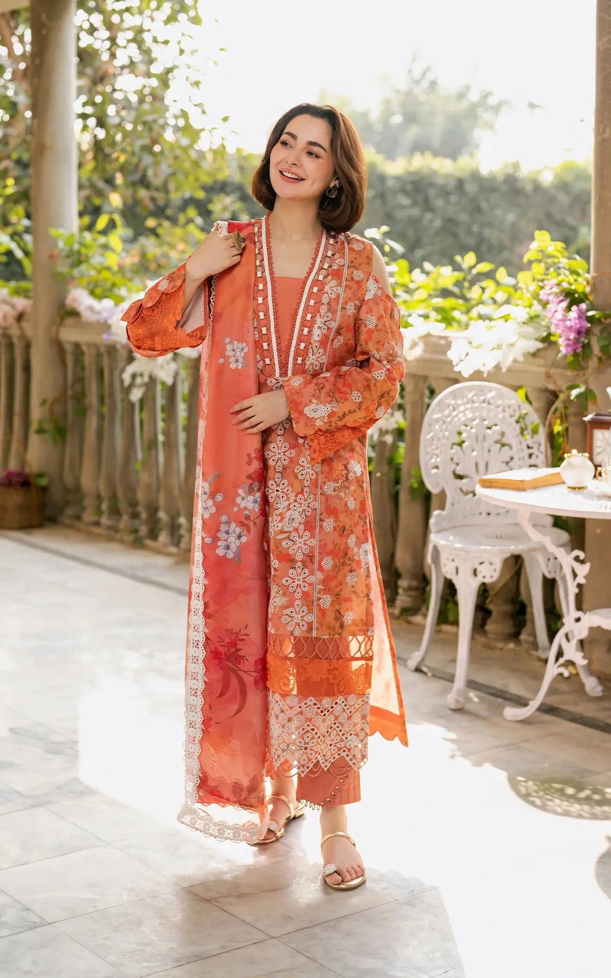Asifa and Nabeel | Gulkari Summer 25 | Citrus Glow (GKL-08) -  Asifa and Nabeel Ladies Clothes - Original Designer Dress - House of Maryam