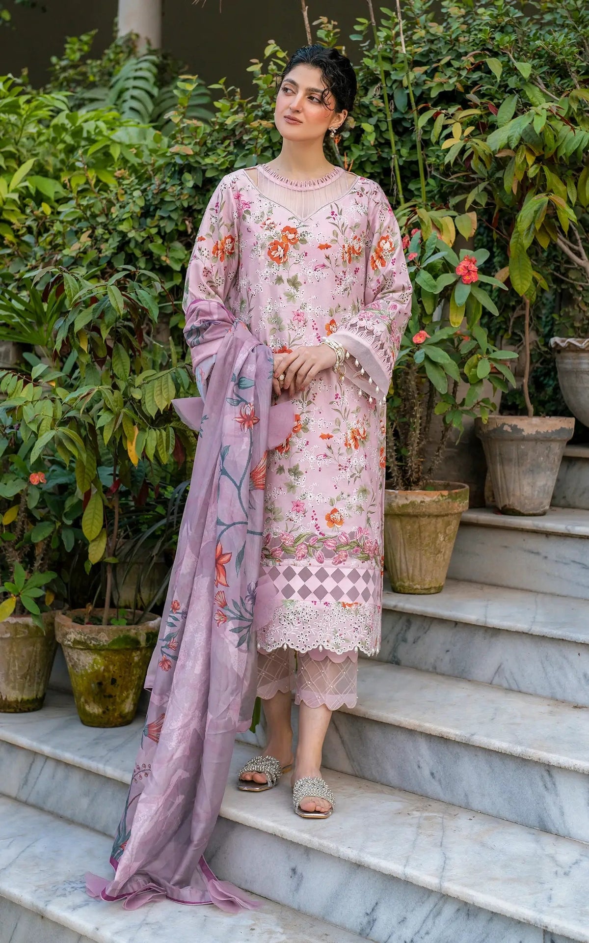 Asifa and Nabeel | Gulkari Summer 25 | Blossom Zephyr (GKL-09) -  Asifa and Nabeel Ladies Clothes - Original Designer Dress - House of Maryam