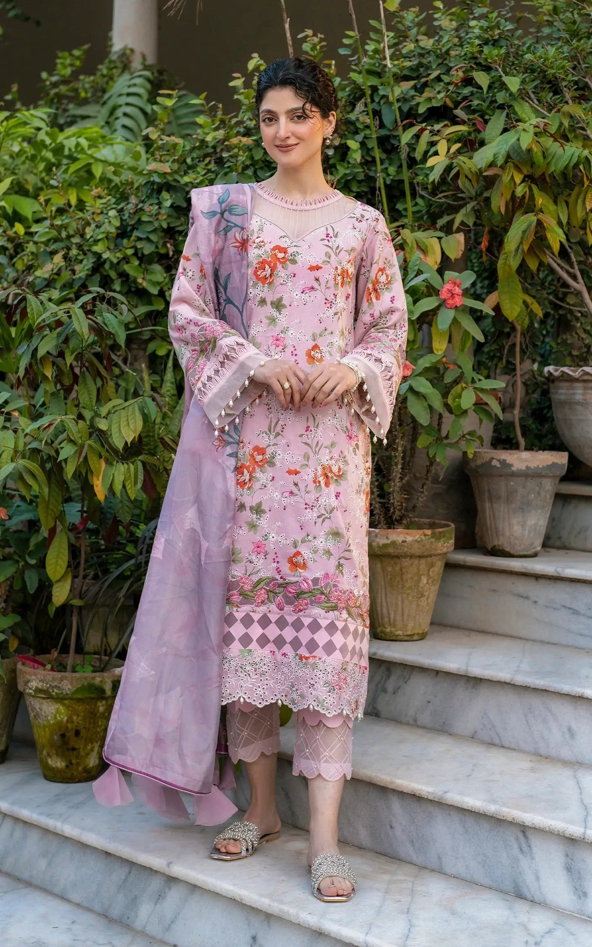 Asifa and Nabeel | Gulkari Summer 25 | Blossom Zephyr (GKL-09) -  Asifa and Nabeel Ladies Clothes - Original Designer Dress - House of Maryam