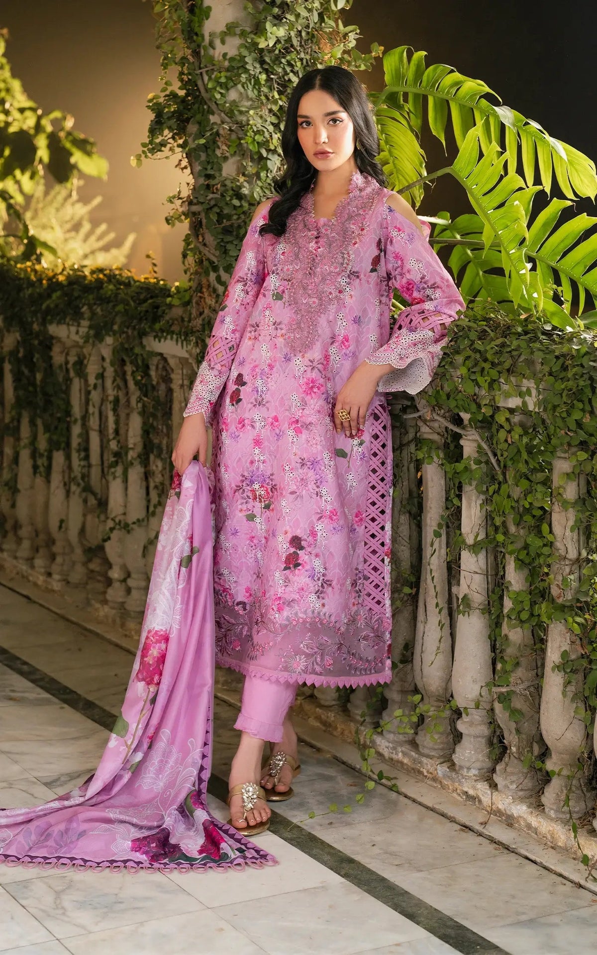 Asifa and Nabeel | Gulkari Summer 25 | Dawn Petals (GKL-10) -  Asifa and Nabeel Ladies Clothes - Original Designer Dress - House of Maryam