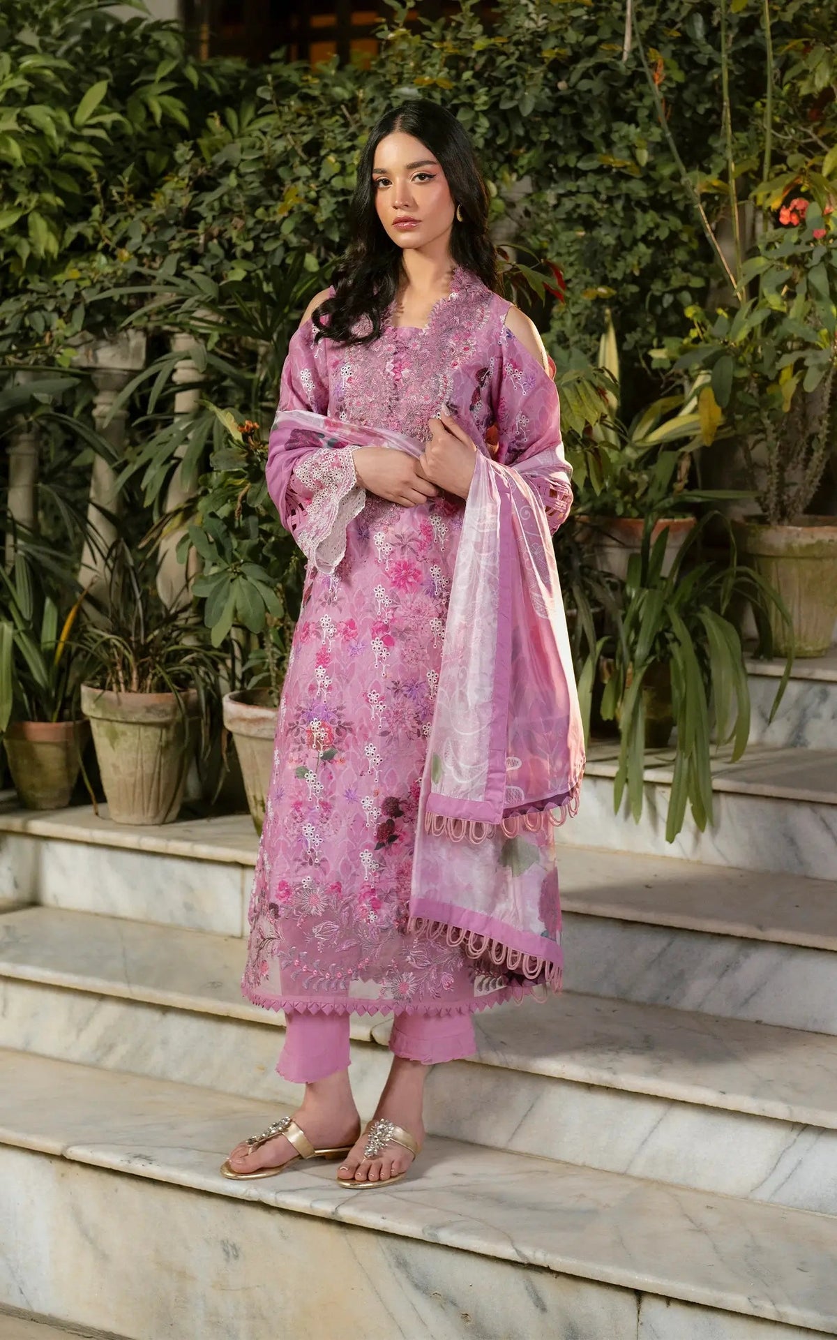 Asifa and Nabeel | Gulkari Summer 25 | Dawn Petals (GKL-10) -  Asifa and Nabeel Ladies Clothes - Original Designer Dress - House of Maryam