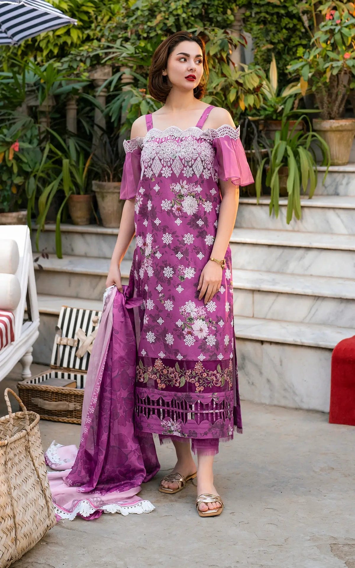 Asifa and Nabeel | Gulkari Summer 25 | Aura (GKL-12) -  Asifa and Nabeel Ladies Clothes - Original Designer Dress - House of Maryam