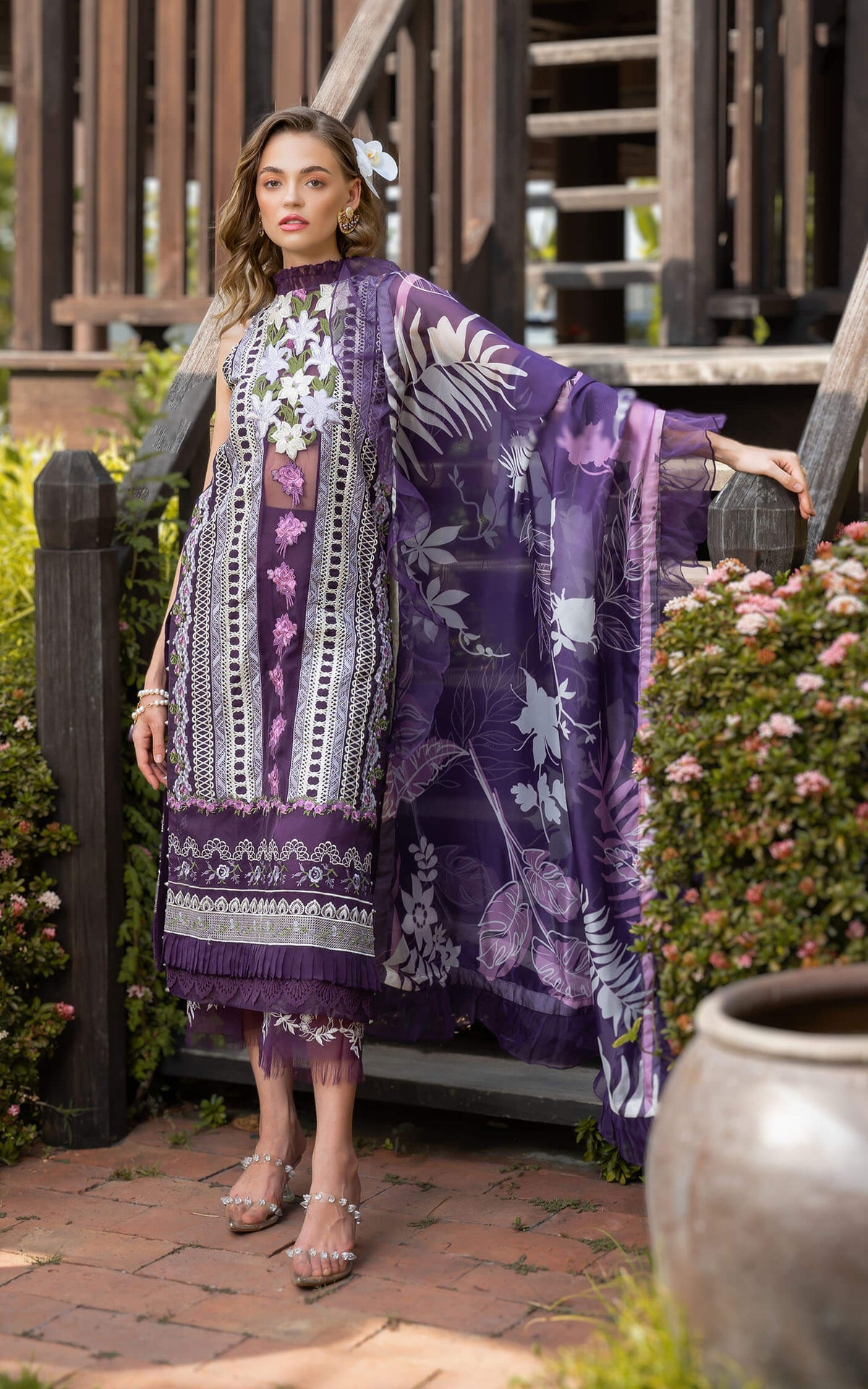 Asifa and Nabeel | Rosemary Ruffles 24 | Dazzle -  Asifa and Nabeel Luxury - Original Designer Dress - House of Maryam