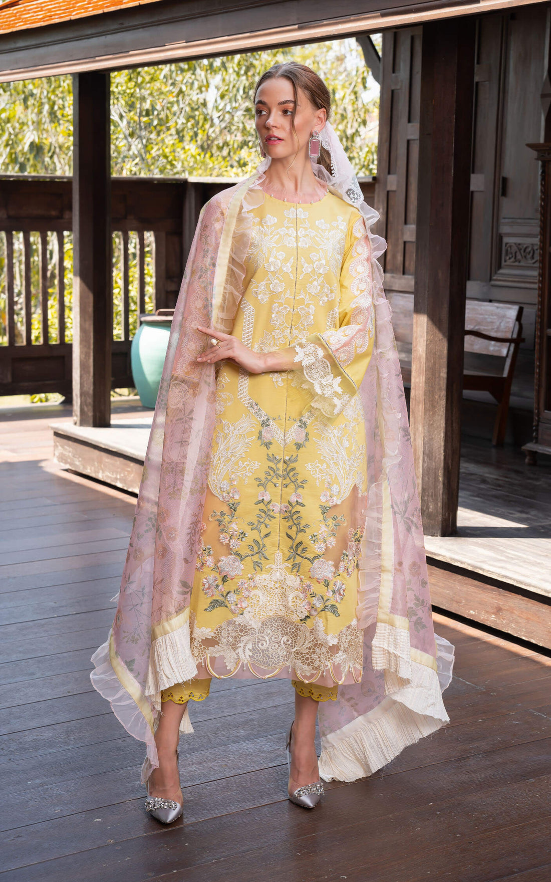 Asifa and Nabeel | Rosemary Ruffles 24 | Essence by Designer Asifa and Nabeel - House of Maryam - Pakistani Designer Ethnic Wear in {{ shop.shopifyCountryName }}