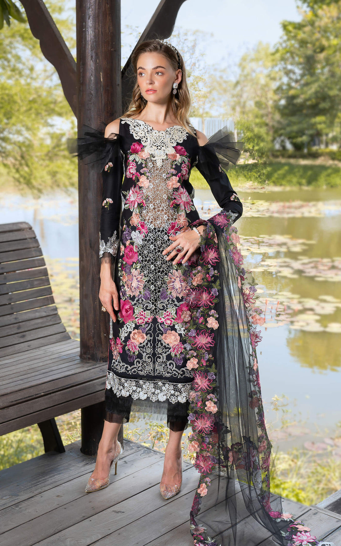 Asifa and Nabeel | Rosemary Ruffles 24 | Euphoria by Designer Asifa and Nabeel - House of Maryam - Pakistani Designer Ethnic Wear in {{ shop.shopifyCountryName }}